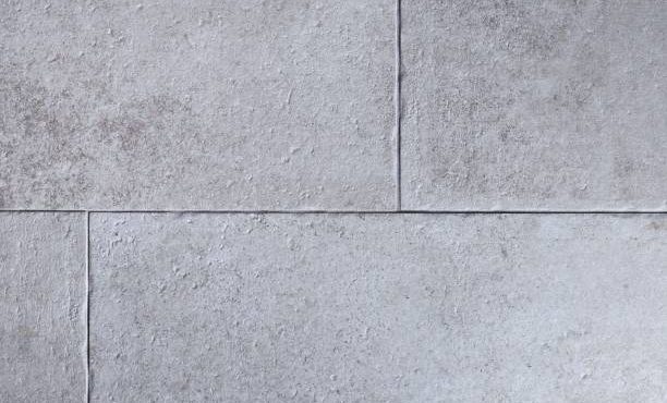 Light Grey Tumbled Porcelain Tile Texture with Stone Effect
