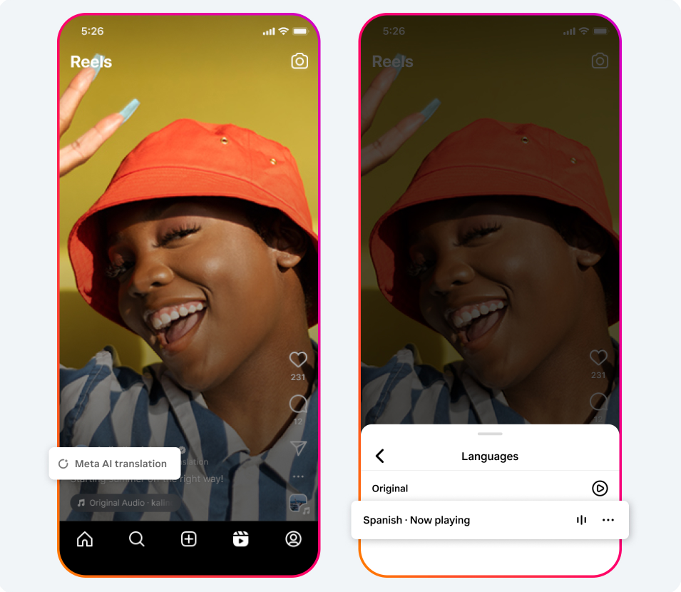 ترجمه هوش مصنوعی متا برای تولید کنندگان محتوا