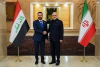 دیدار نخست وزیر عراق با رئیس مجلس ایران