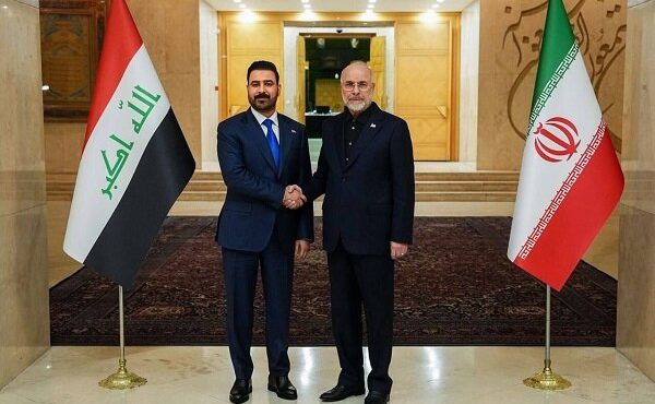 دیدار نخست وزیر عراق با رئیس مجلس ایران