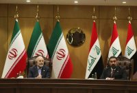دیدار رئیس مجلس ایران با همتای عراقی و هیئت پارلمانی دو کشور